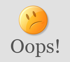 404 Error - Sorry!